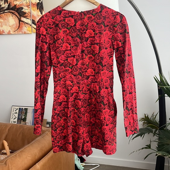 Birds of North America Nothura Roses Print Romper - Picture 7 of 9